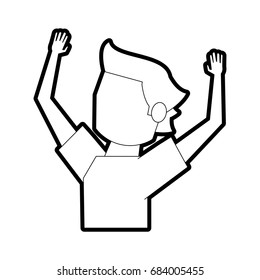 man avatar vector illustration