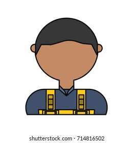 man  avatar   vector  illustration