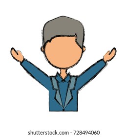 man   avatar  vector illustration