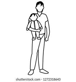 Man and baby design