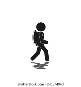 man backpack