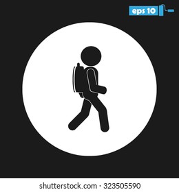 man backpack