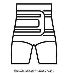 Man bandage icon outline vector. Damage body. Fracture accident