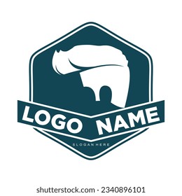 Man barbershop illustration vector logo