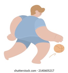 man basketball player in action hand drawn illustration. Concept sports, activity