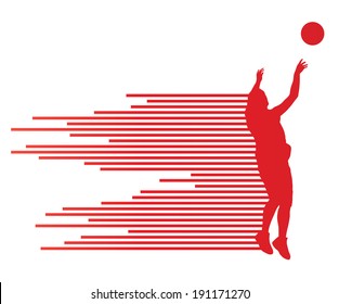 Man basketball player vector background concept made of colorful stripes