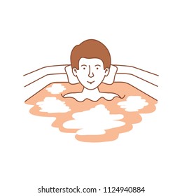 man in the bathtub