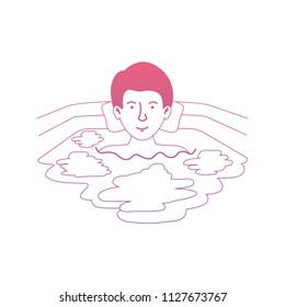 man in the bathtub