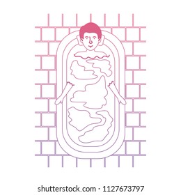 man in the bathtub