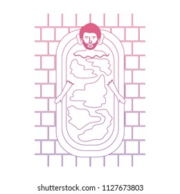 man in the bathtub