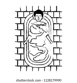 man in the bathtub