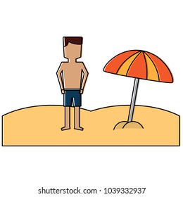 man in the beach icon image 