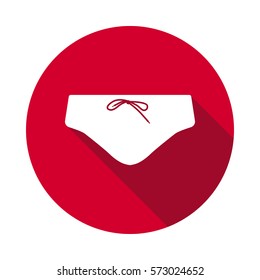 Man Beach Shorts flat icon.