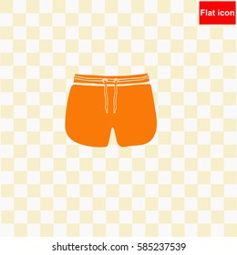 Man Beach Shorts  icon Vector design.