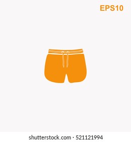 Man Beach Shorts vector icon