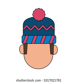 Man with beanie cap
