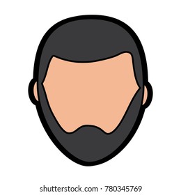 man with beard avatar icon image 
