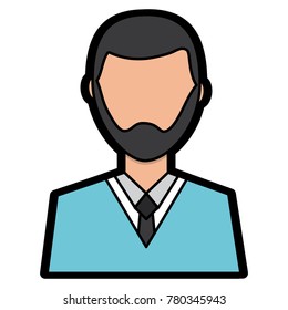 man with beard avatar profile icon image 