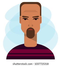 man with a beard, cartoon character, avatar, an avatar, an adult, a Muslim, an Arab, a Hindu