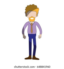 man with beard and elegant clothes