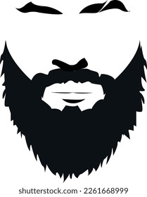 man with beard, beard, hair, barbershop, hairdresser, styling, haircut, beard vector, hair icon, person silhouette, man silhouette 