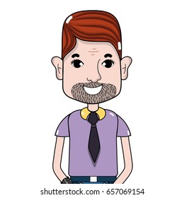 man with beard and hairstyle