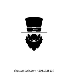 man with beard and hat icon in Irish set