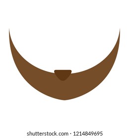 Man beard icon. Cartoon of man beard vector icon for web design isolated on white background