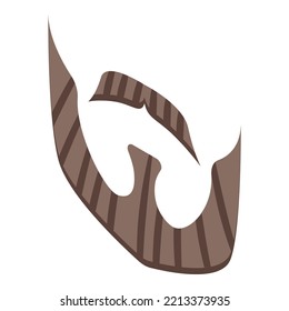 Man beard icon isometric vector. Hair face. Men hipster