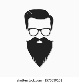 Man with a beard and a stylish haircut with glasses.