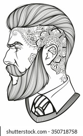 Man With Beard And Tattoo