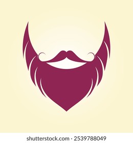 Man Beard trendy artwork gorgeous abstract vector illustration colorful practical design.eps