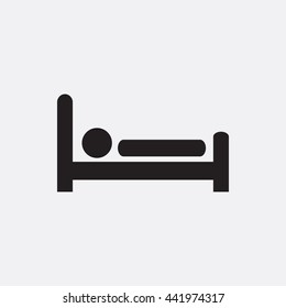 Man in bed Icon