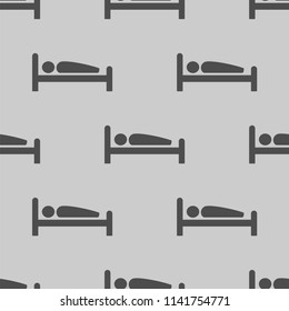 man in bed icon illustration vector, can be used for web and mobile seamless pattern