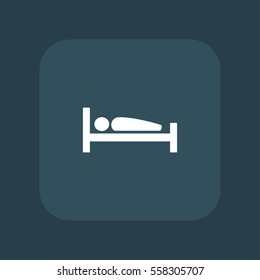 man in bed icon illustration vector, can be used for web and mobile.