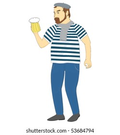 a man with beer from France