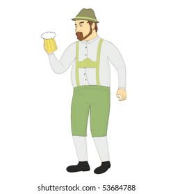a man with beer from Germany