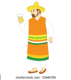 a man with beer from Mexica