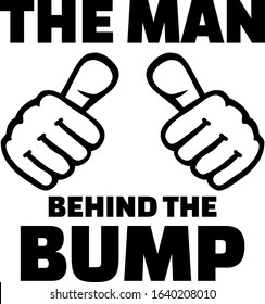 The man behind the bump pregnancy slogan