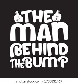 The Man Behind The Bump Printable Vector Illustration