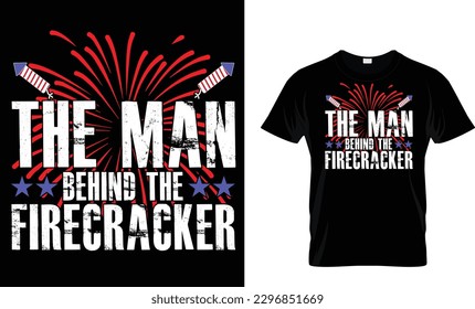 
The man behind the firecracker T-Shirt deaign template