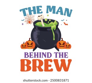 The man behind the pumpkin T-Shirt, Coquette Halloween, Halloween Quotes, Fall Design, Spooky Season, Pumpkin T-shirt, October T-shirt, Funny Halloween Shirts, Cut File For Cricut And Silhouette