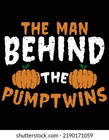 the man behind the pumpkins Halloween t shirt vector svg designs