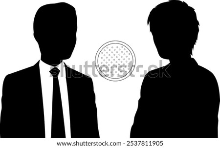 A man being interviewed at a detention center