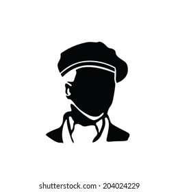 Man Beret Vector Illustration Stock Vector (royalty Free) 204024229 