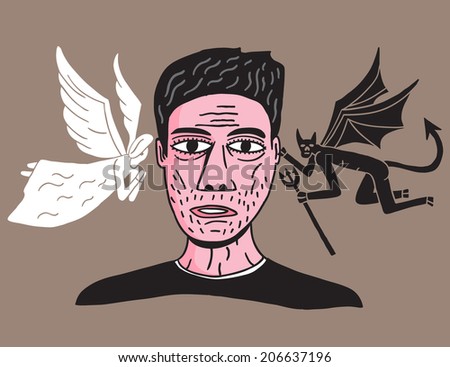 man between angel and demon 