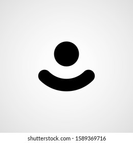 Man black icon. Vector llustration
