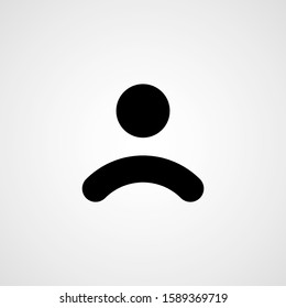 Man black icon. Vector llustration