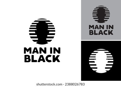 The "Man in Black Logo" is a versatile design asset featuring a silhouette of a man dressed in black. It is suitable for various projects including branding, apparel, and promotional materials.