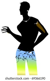 man black siluette